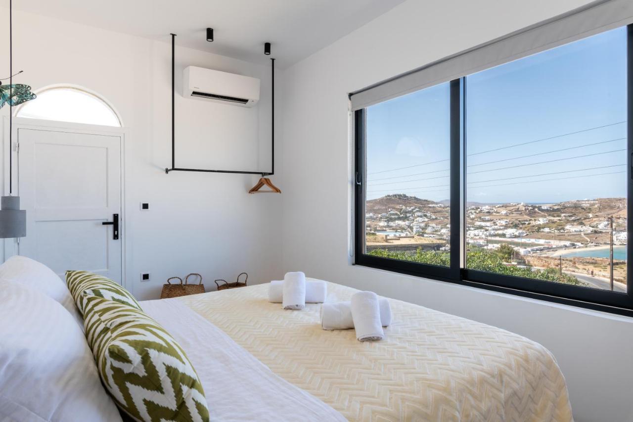 Yalos Mykonos 4 Bedroom Luxury House 5 Minute From Ornos Beach W Sea & Sunset View Mykonos Town Exterior photo