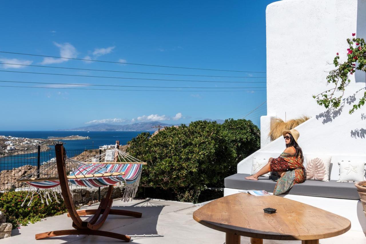 Yalos Mykonos 4 Bedroom Luxury House 5 Minute From Ornos Beach W Sea & Sunset View Mykonos Town Exterior photo