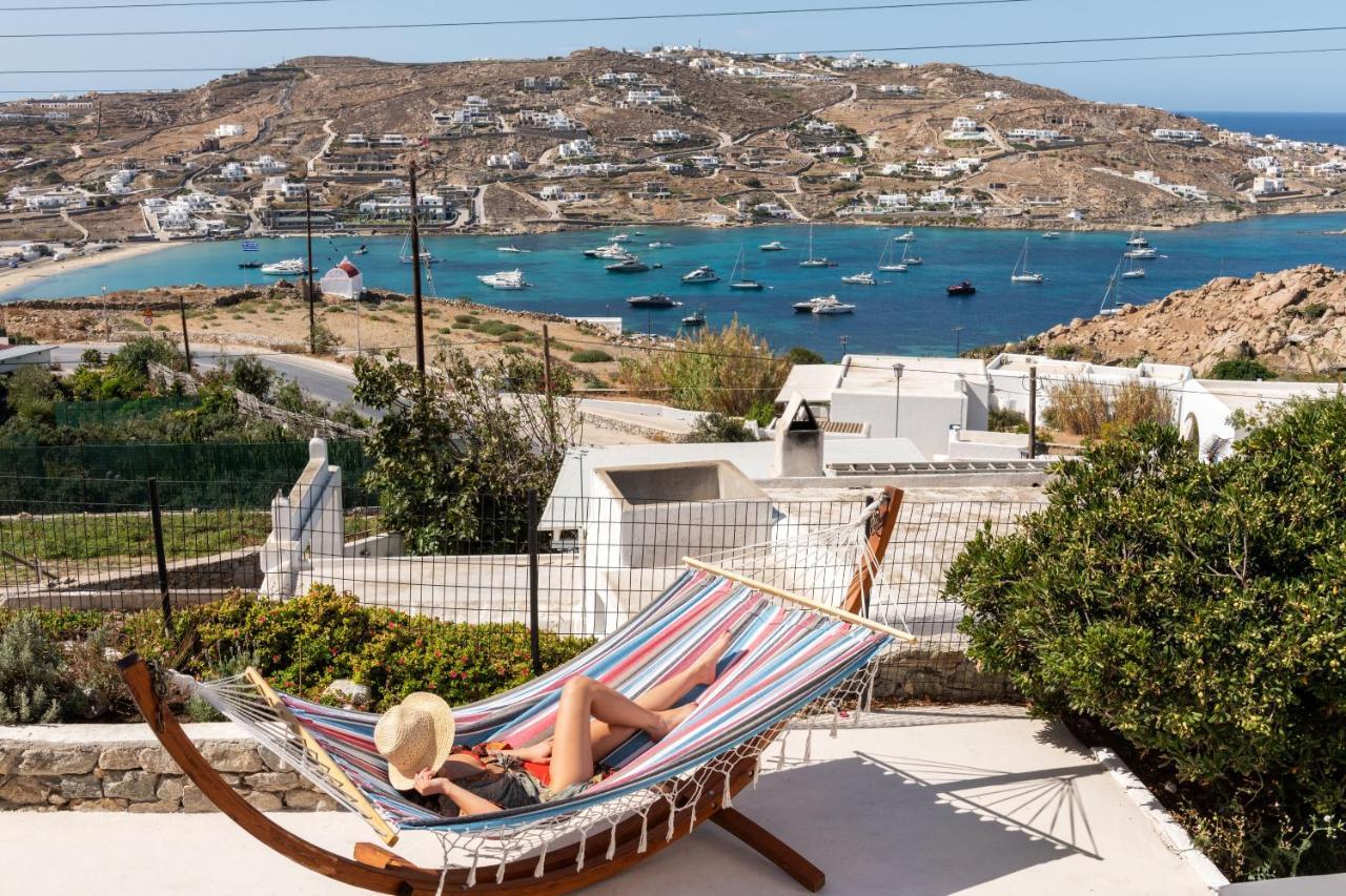 Yalos Mykonos 4 Bedroom Luxury House 5 Minute From Ornos Beach W Sea & Sunset View Mykonos Town Exterior photo