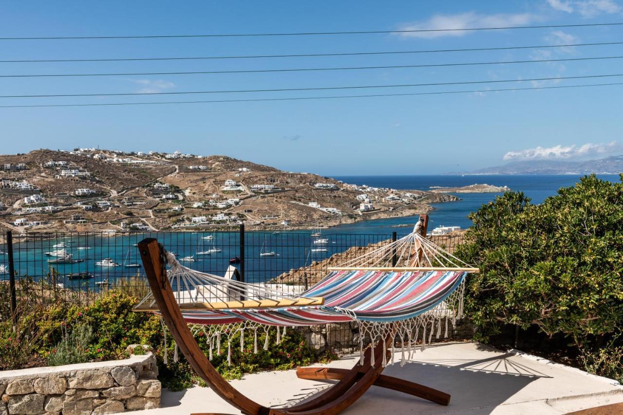 Yalos Mykonos 4 Bedroom Luxury House 5 Minute From Ornos Beach W Sea & Sunset View Mykonos Town Exterior photo