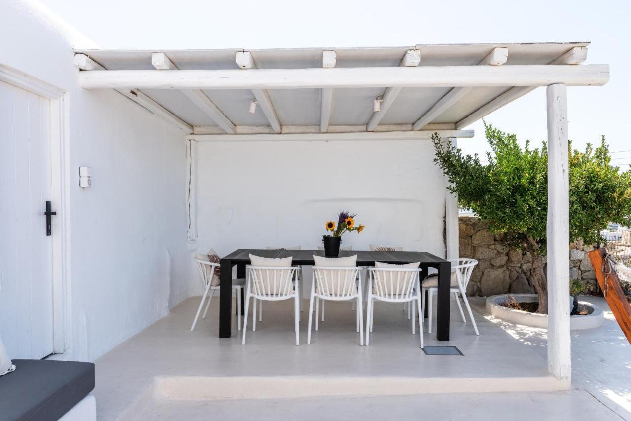 Yalos Mykonos 4 Bedroom Luxury House 5 Minute From Ornos Beach W Sea & Sunset View Mykonos Town Exterior photo
